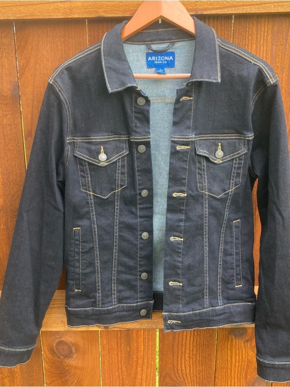 Arizona Jean Co. Dark Indigo Denim Jacket Men’s Size Small